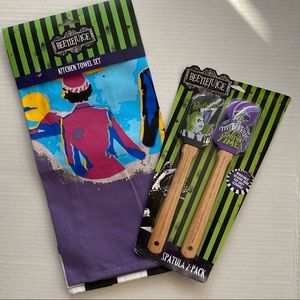 Beetlejuice Kitchen Towels & Spatula Set